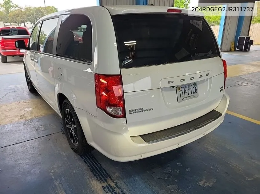 2018 Dodge Grand Caravan Gt VIN: 2C4RDGEG2JR311737 Lot: 40587404