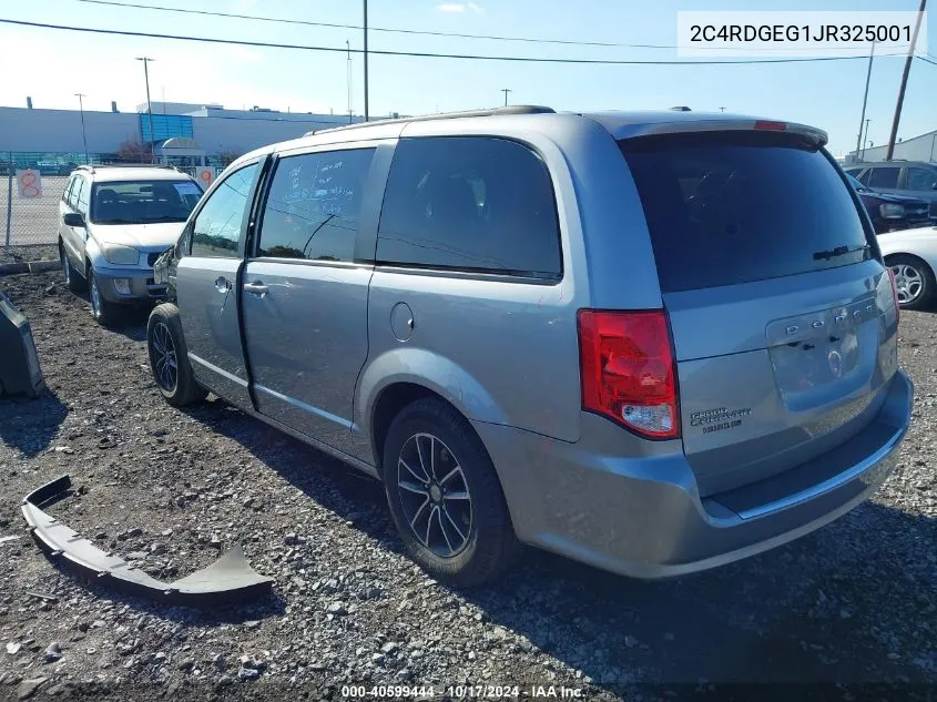 2018 Dodge Grand Caravan Gt VIN: 2C4RDGEG1JR325001 Lot: 40599444