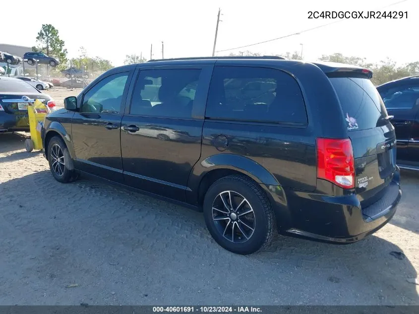 2018 Dodge Grand Caravan Sxt VIN: 2C4RDGCGXJR244291 Lot: 40601691