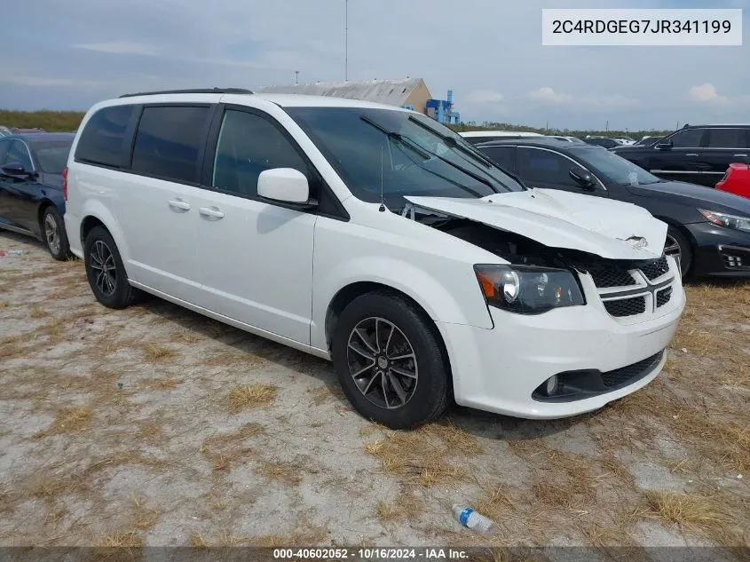 2018 Dodge Grand Caravan Gt VIN: 2C4RDGEG7JR341199 Lot: 40602052