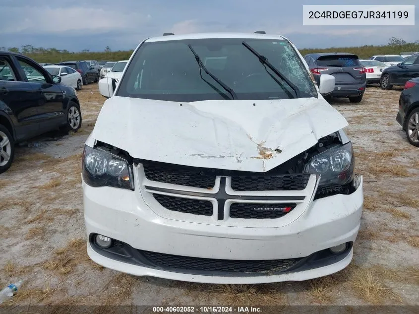 2018 Dodge Grand Caravan Gt VIN: 2C4RDGEG7JR341199 Lot: 40602052