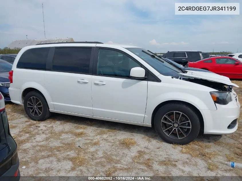 2018 Dodge Grand Caravan Gt VIN: 2C4RDGEG7JR341199 Lot: 40602052