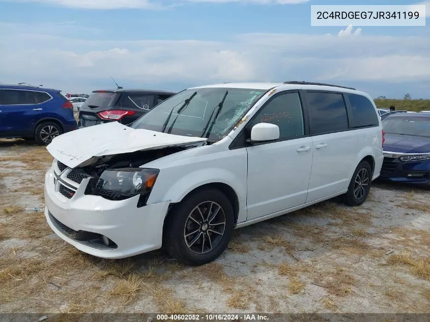 2018 Dodge Grand Caravan Gt VIN: 2C4RDGEG7JR341199 Lot: 40602052