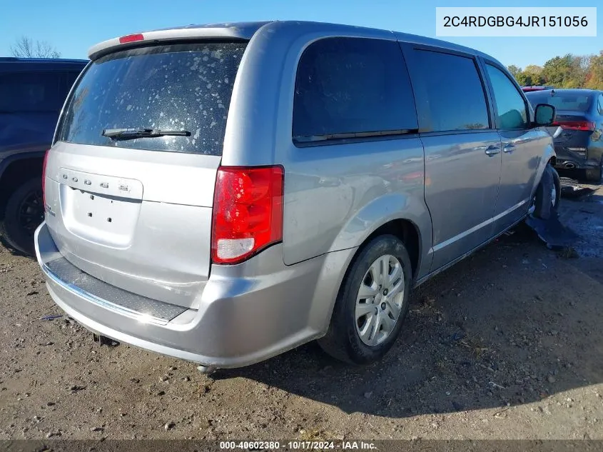 2C4RDGBG4JR151056 2018 Dodge Grand Caravan Se