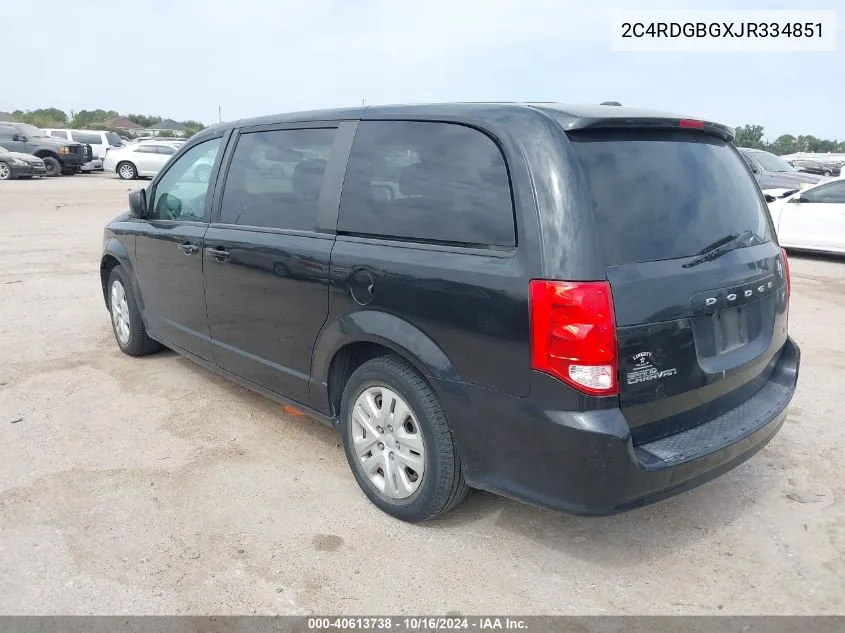 2C4RDGBGXJR334851 2018 Dodge Grand Caravan Se