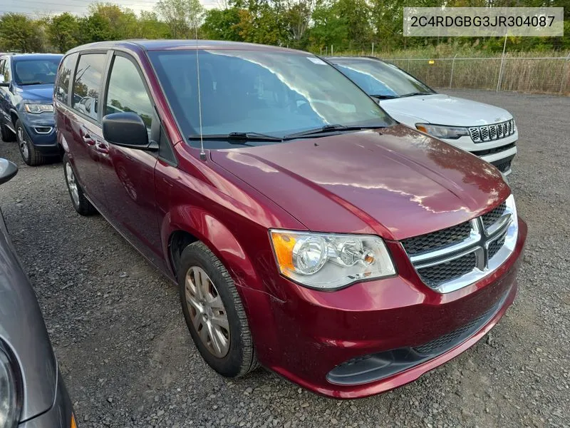 2018 Dodge Grand Caravan Se VIN: 2C4RDGBG3JR304087 Lot: 40660800