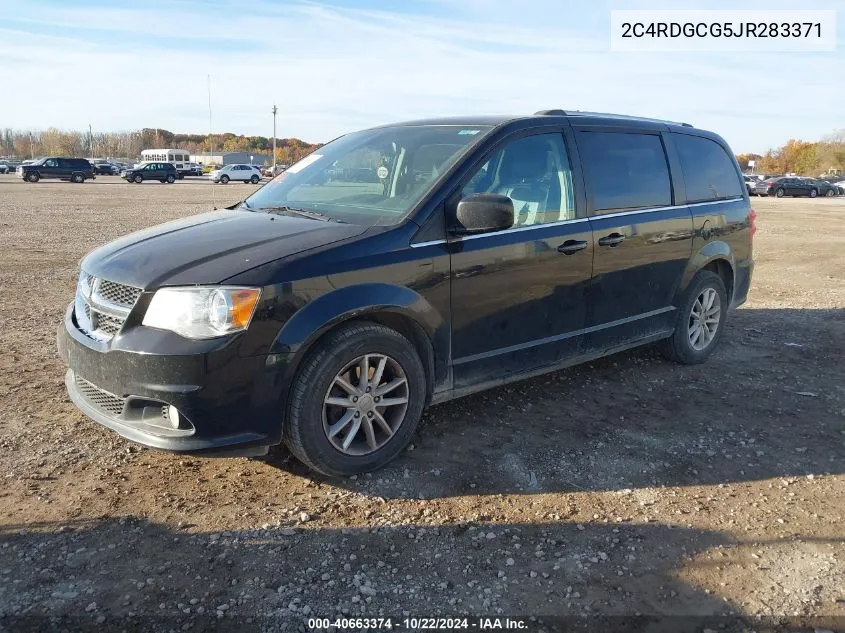 2018 Dodge Grand Caravan Sxt VIN: 2C4RDGCG5JR283371 Lot: 40663374