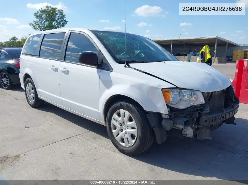 2C4RDGBG4JR276638 2018 Dodge Grand Caravan Se