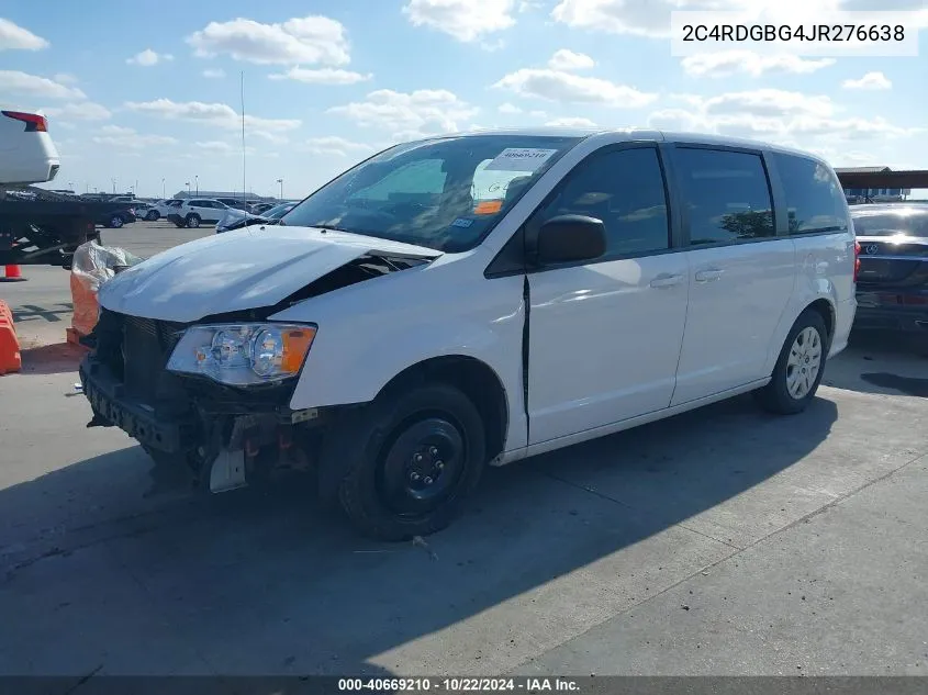 2C4RDGBG4JR276638 2018 Dodge Grand Caravan Se