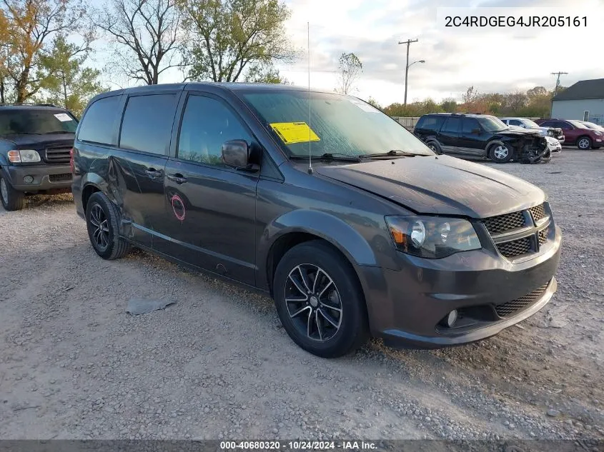 2018 Dodge Grand Caravan Gt VIN: 2C4RDGEG4JR205161 Lot: 40680320