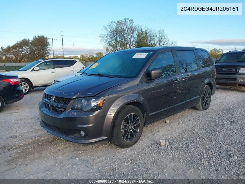 2018 Dodge Grand Caravan Gt VIN: 2C4RDGEG4JR205161 Lot: 40680320