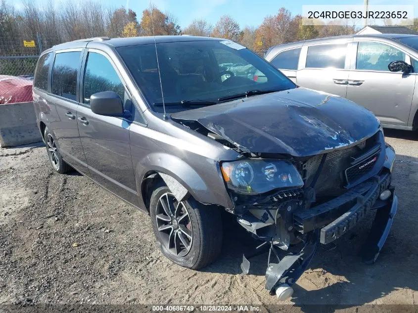 2018 Dodge Grand Caravan Gt VIN: 2C4RDGEG3JR223652 Lot: 40686749