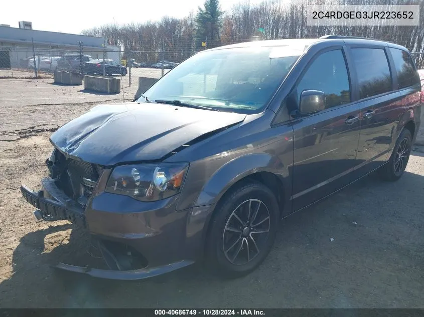 2018 Dodge Grand Caravan Gt VIN: 2C4RDGEG3JR223652 Lot: 40686749