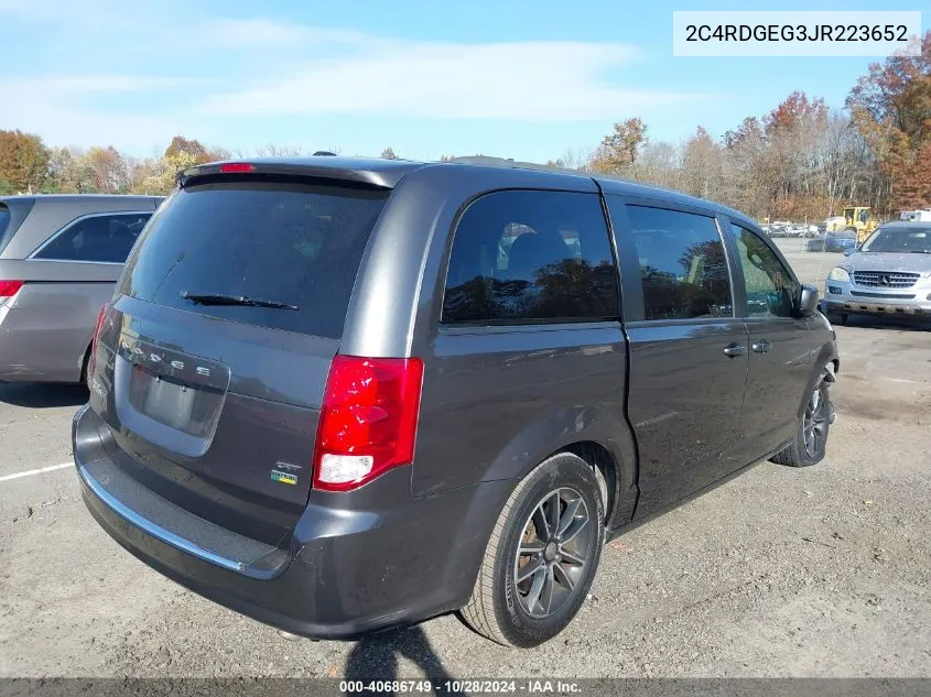 2018 Dodge Grand Caravan Gt VIN: 2C4RDGEG3JR223652 Lot: 40686749