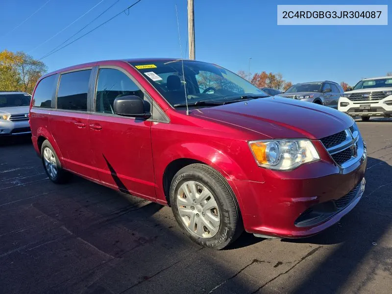 2018 Dodge Grand Caravan Se VIN: 2C4RDGBG3JR304087 Lot: 40697027