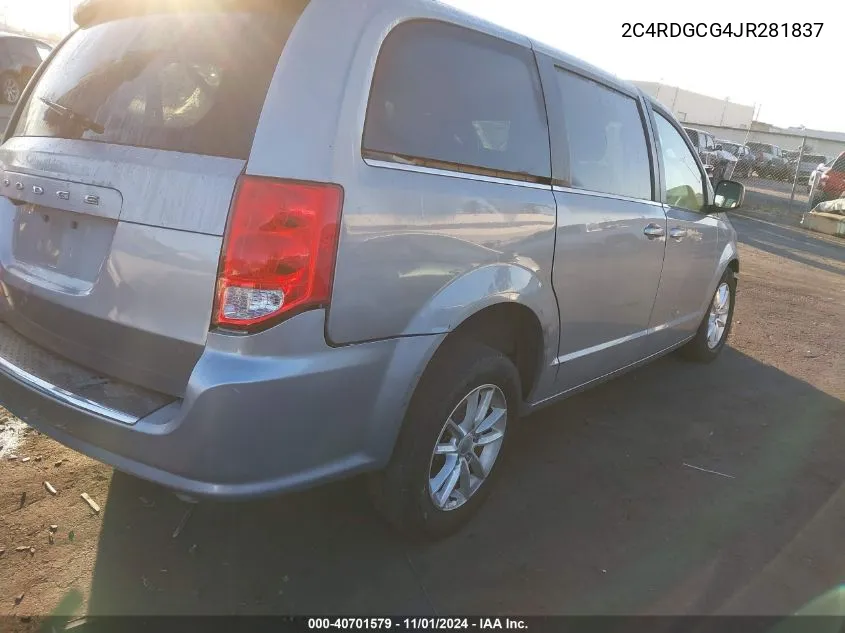 2018 Dodge Grand Caravan Sxt VIN: 2C4RDGCG4JR281837 Lot: 40701579