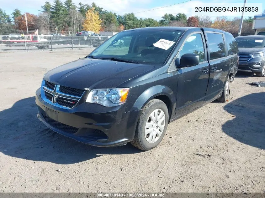 2C4RDGBG4JR135858 2018 Dodge Grand Caravan Se