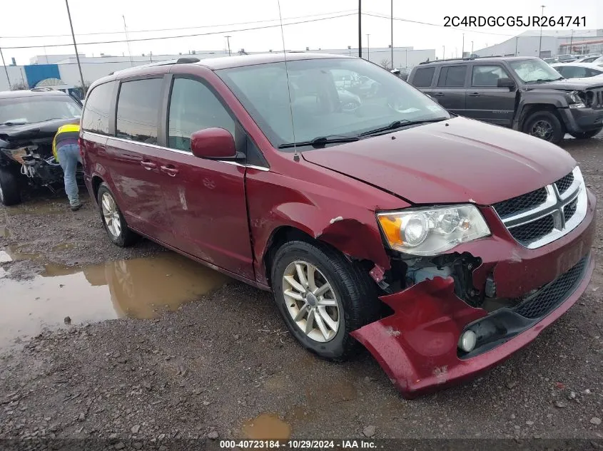 2018 Dodge Grand Caravan Sxt VIN: 2C4RDGCG5JR264741 Lot: 40723184