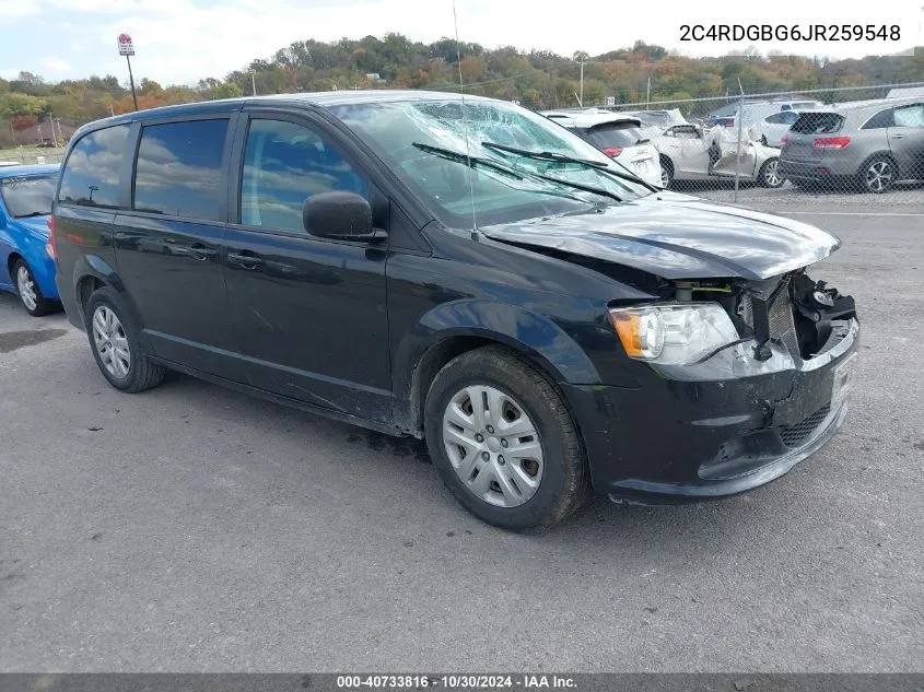 2C4RDGBG6JR259548 2018 Dodge Grand Caravan Se