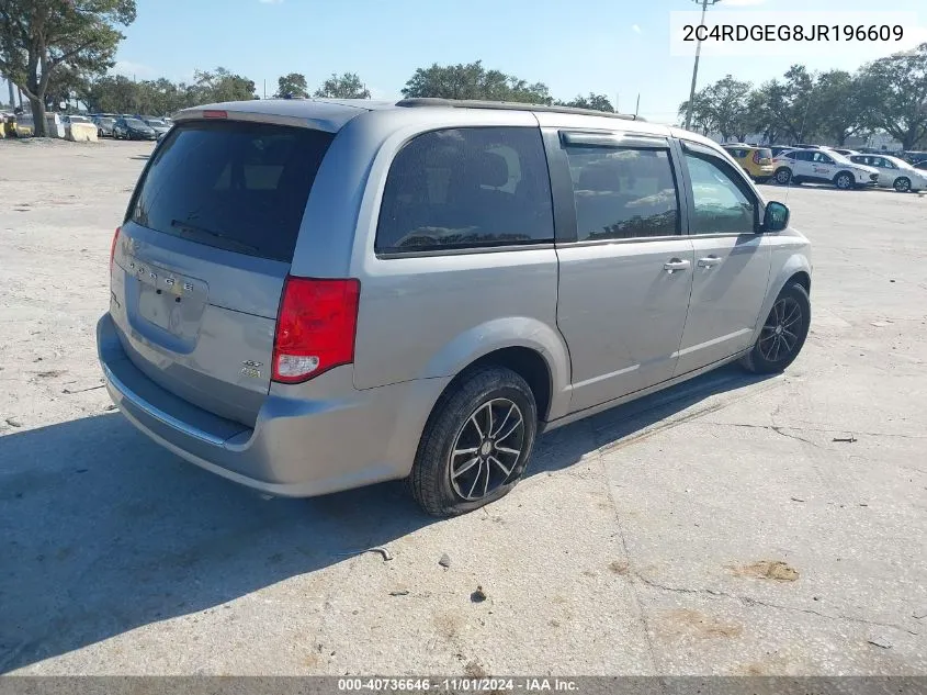 2018 Dodge Grand Caravan Gt VIN: 2C4RDGEG8JR196609 Lot: 40736646