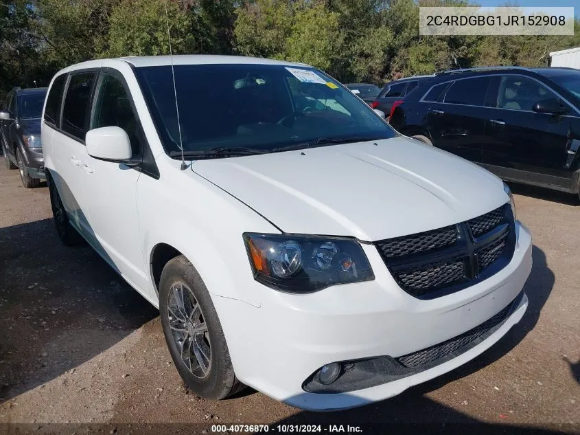 2018 Dodge Grand Caravan Se Plus VIN: 2C4RDGBG1JR152908 Lot: 40736870