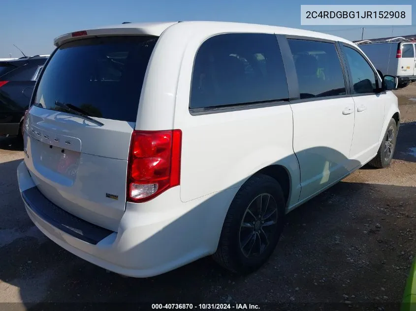 2018 Dodge Grand Caravan Se Plus VIN: 2C4RDGBG1JR152908 Lot: 40736870