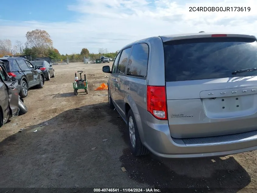 2018 Dodge Grand Caravan Se VIN: 2C4RDGBG0JR173619 Lot: 40746541