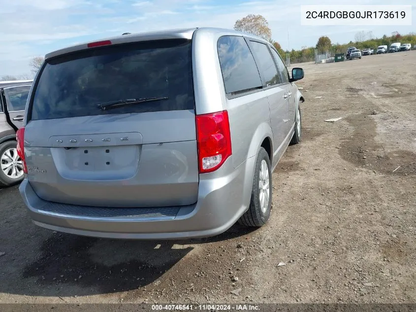 2018 Dodge Grand Caravan Se VIN: 2C4RDGBG0JR173619 Lot: 40746541