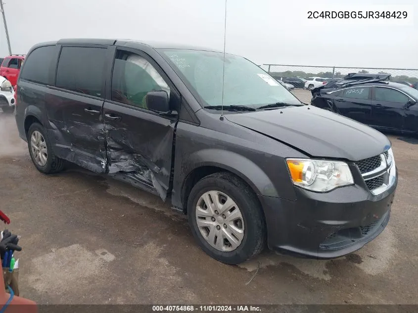 2018 Dodge Grand Caravan Se VIN: 2C4RDGBG5JR348429 Lot: 40754868