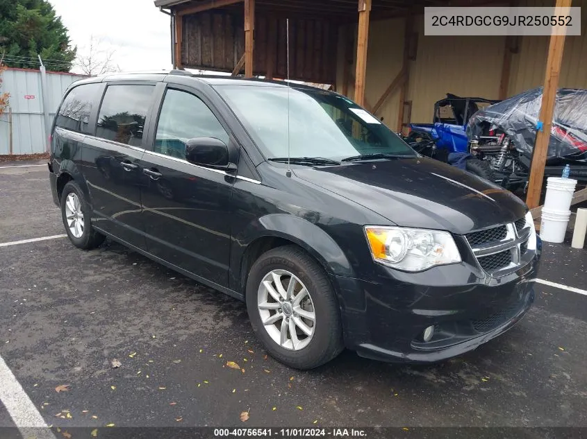 2018 Dodge Grand Caravan Sxt VIN: 2C4RDGCG9JR250552 Lot: 40756541