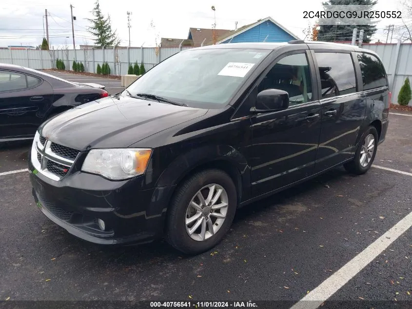 2018 Dodge Grand Caravan Sxt VIN: 2C4RDGCG9JR250552 Lot: 40756541