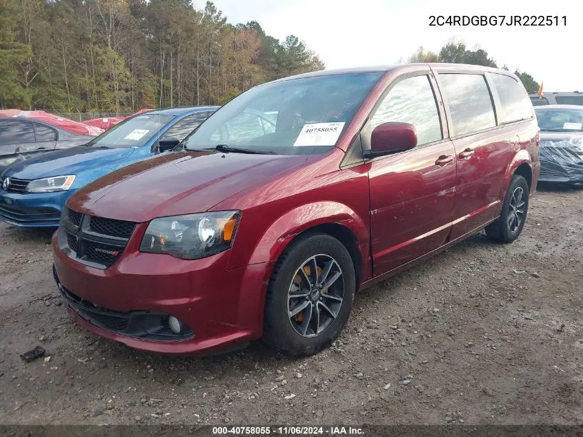 2018 Dodge Grand Caravan Se Plus VIN: 2C4RDGBG7JR222511 Lot: 40758055