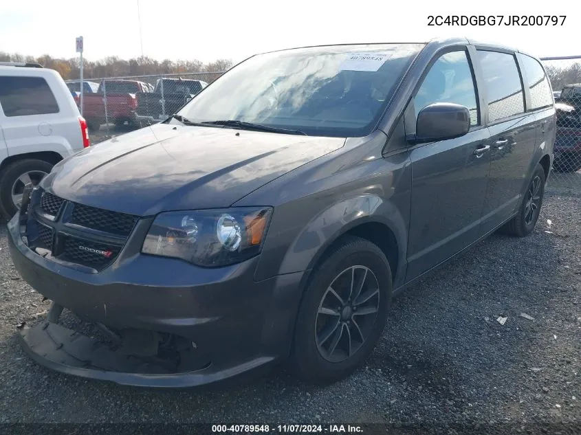 2018 Dodge Grand Caravan Se Plus VIN: 2C4RDGBG7JR200797 Lot: 40789548