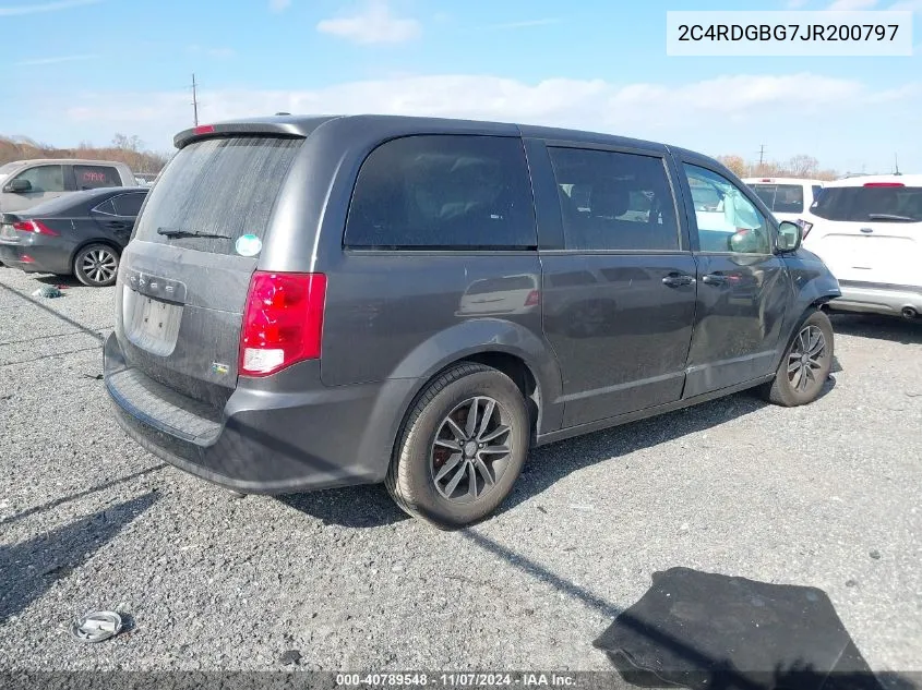 2018 Dodge Grand Caravan Se Plus VIN: 2C4RDGBG7JR200797 Lot: 40789548