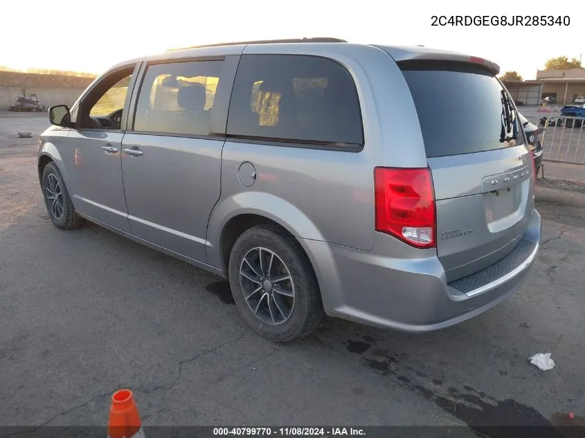 2018 Dodge Grand Caravan Gt VIN: 2C4RDGEG8JR285340 Lot: 40799770