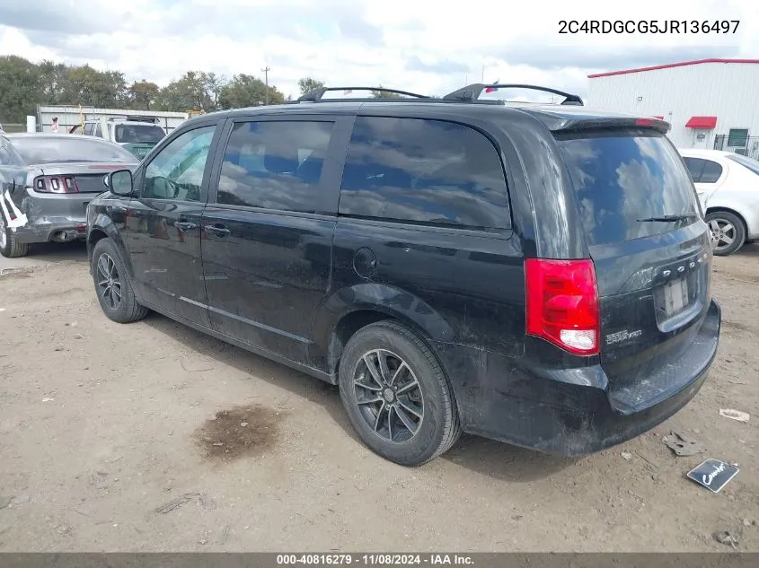 2C4RDGCG5JR136497 2018 Dodge Grand Caravan Sxt