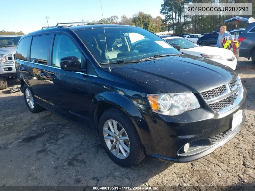 2018 Dodge Grand Caravan Sxt VIN: 2C4RDGCG5JR207293 Lot: 40819531