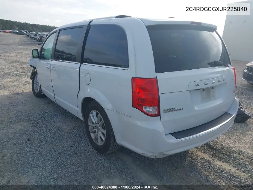 2018 Dodge Grand Caravan Sxt VIN: 2C4RDGCGXJR225840 Lot: 40824300