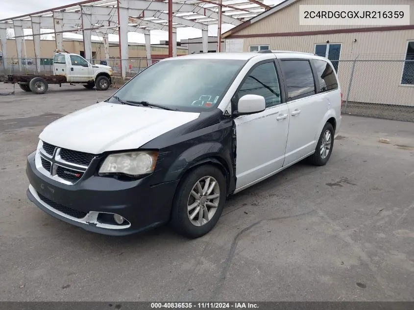 2018 Dodge Grand Caravan Sxt VIN: 2C4RDGCGXJR216359 Lot: 40836535