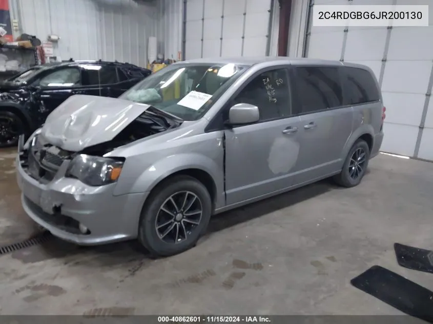 2018 Dodge Grand Caravan Se Plus VIN: 2C4RDGBG6JR200130 Lot: 40862601