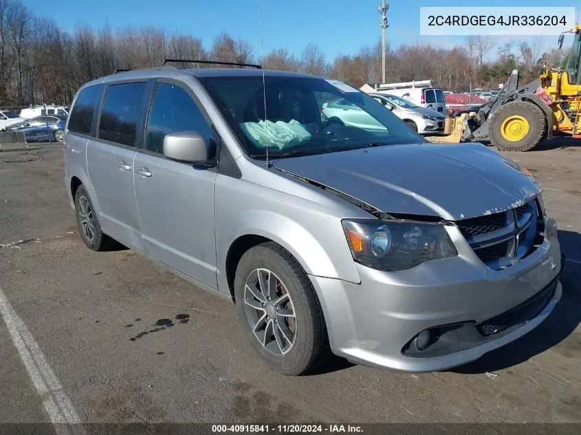 2018 Dodge Grand Caravan Gt VIN: 2C4RDGEG4JR336204 Lot: 40915841