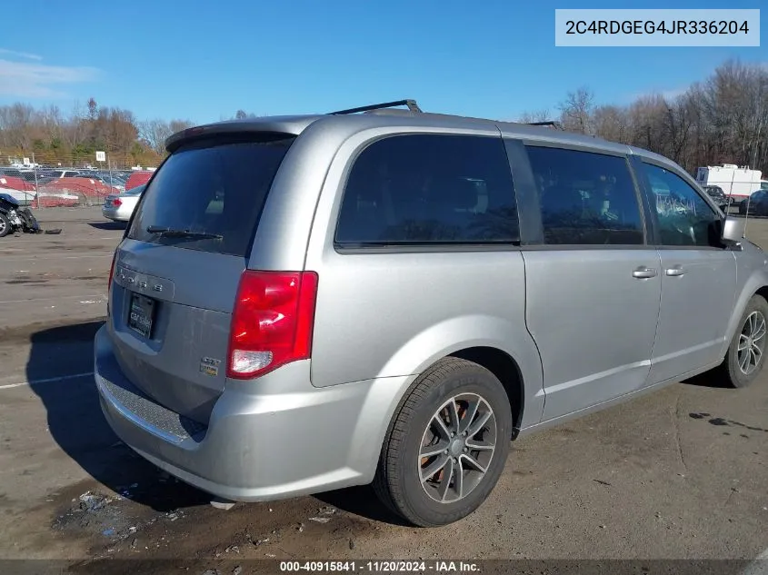 2018 Dodge Grand Caravan Gt VIN: 2C4RDGEG4JR336204 Lot: 40915841