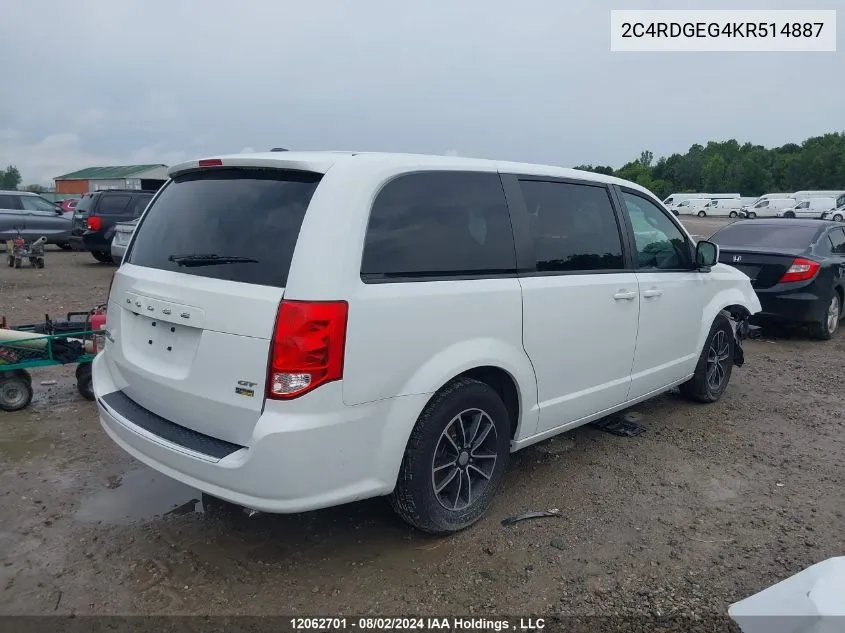 2C4RDGEG4KR514887 2019 Dodge Grand Caravan Gt