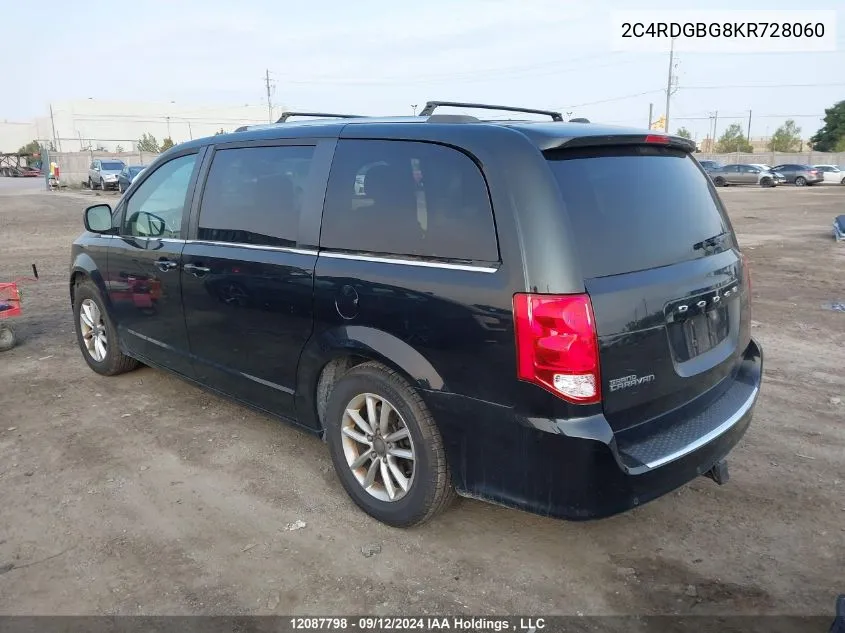 2C4RDGBG8KR728060 2019 Dodge Grand Caravan Cvp/Sxt