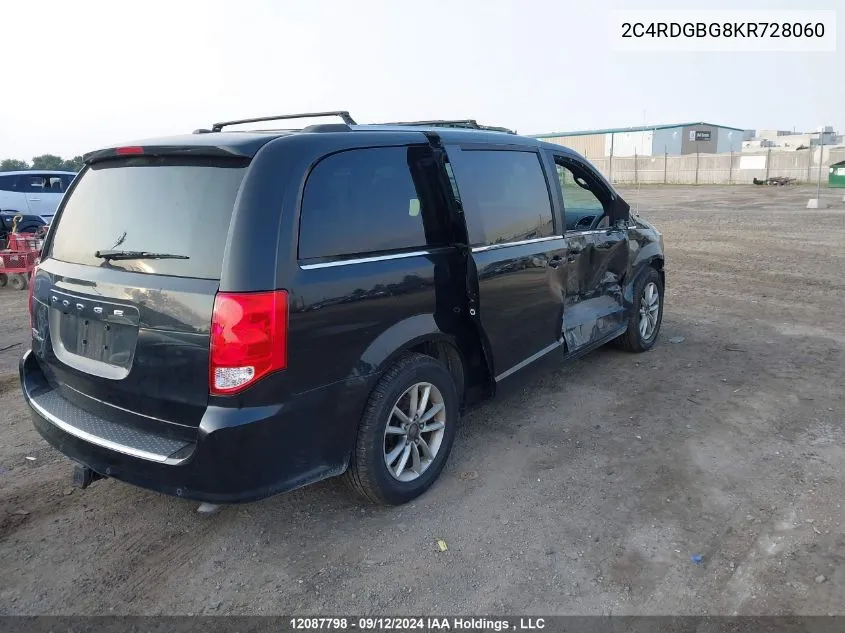 2C4RDGBG8KR728060 2019 Dodge Grand Caravan Cvp/Sxt