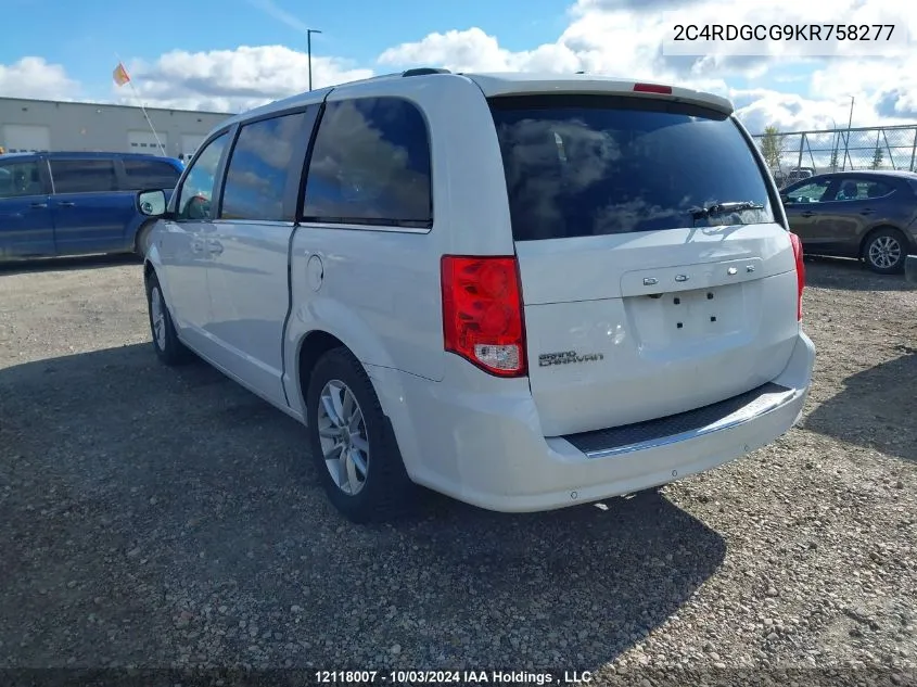 2019 Dodge Grand Caravan 35Th Anniversary Edition VIN: 2C4RDGCG9KR758277 Lot: 12118007