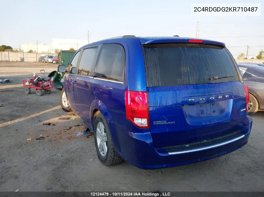 2C4RDGDG2KR710487 2019 Dodge Grand Caravan Crew