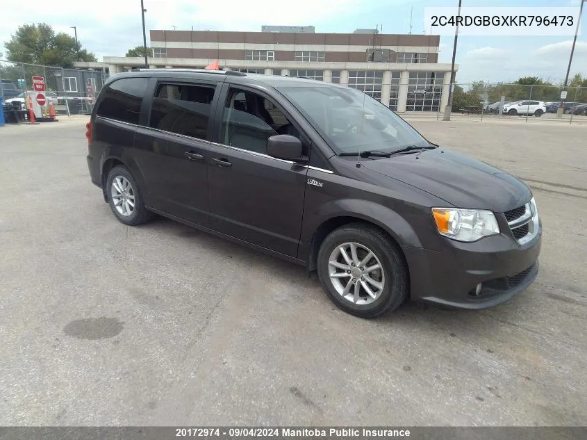 2C4RDGBGXKR796473 2019 Dodge Grand Caravan Sxt