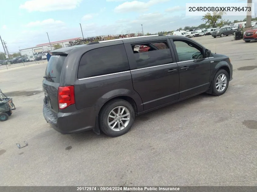 2C4RDGBGXKR796473 2019 Dodge Grand Caravan Sxt