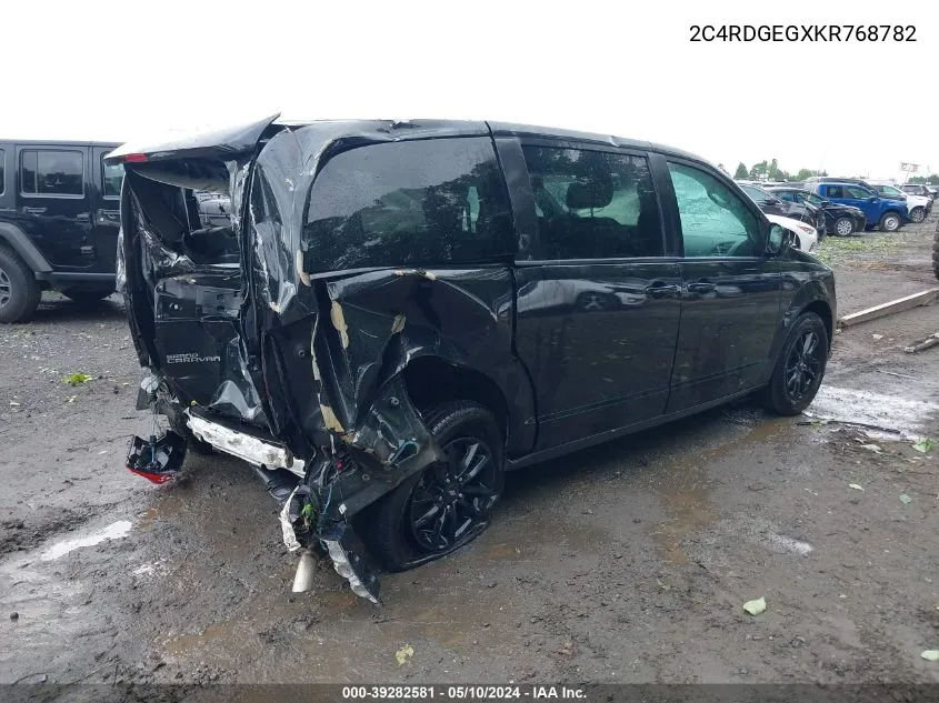 2C4RDGEGXKR768782 2019 Dodge Grand Caravan Gt